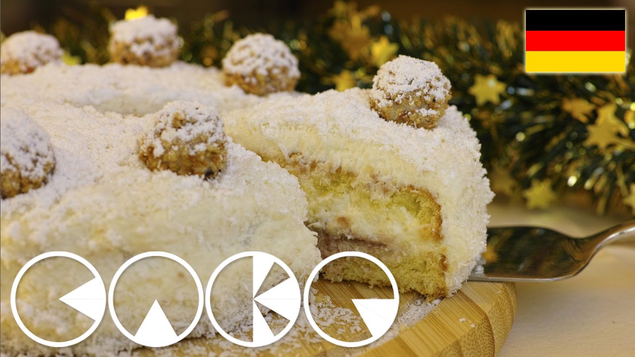 SCHNEEFLOCKENTORTE - KOKOSTORTE Rezept
