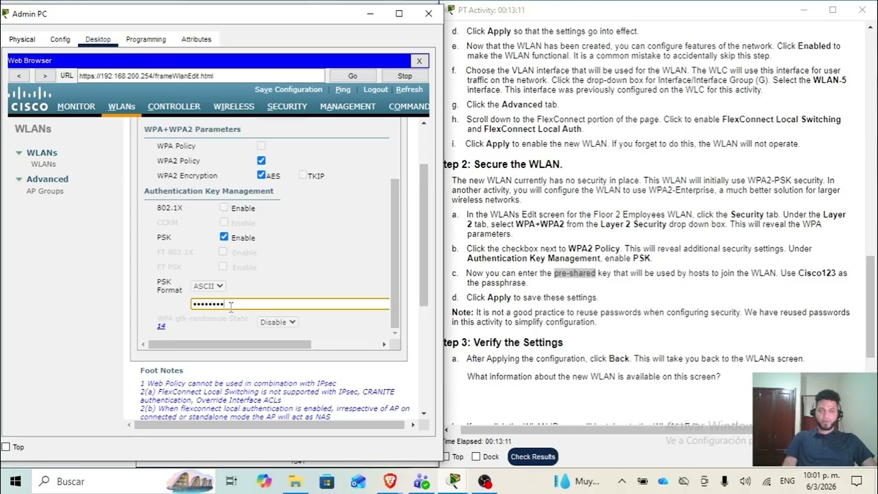 P6_C1_2026 || Configuración Básica de WLAN en un WLC