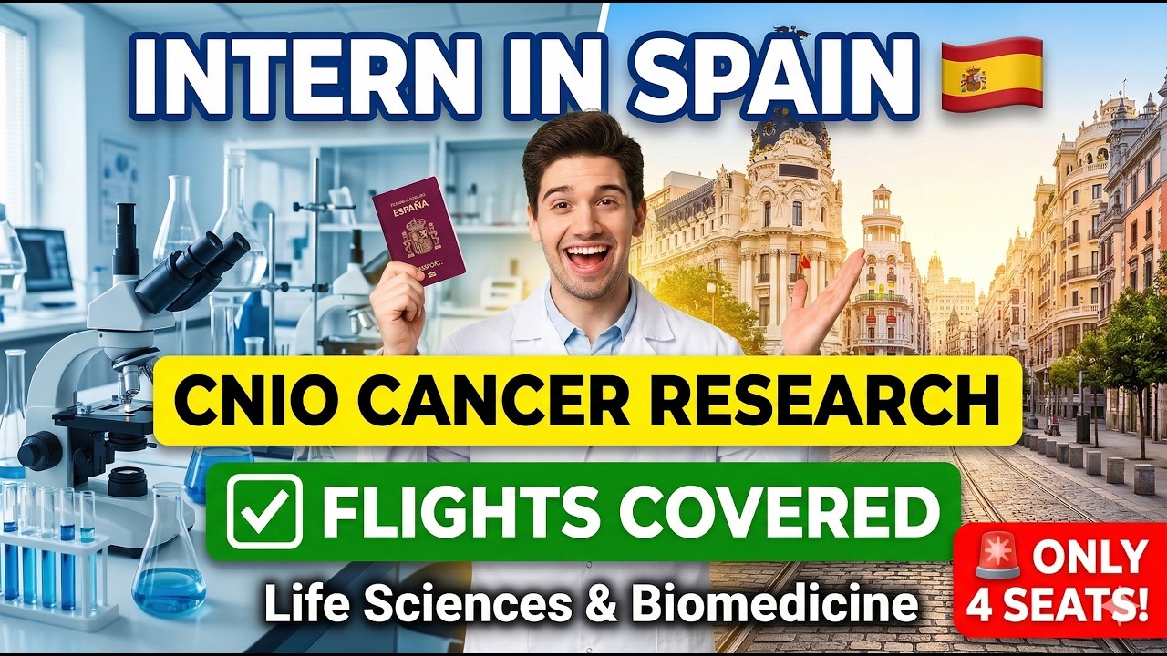 Biomedical & Life Sciences Internship in Madrid 2026 | CNIO Summer Training (Free Travel)