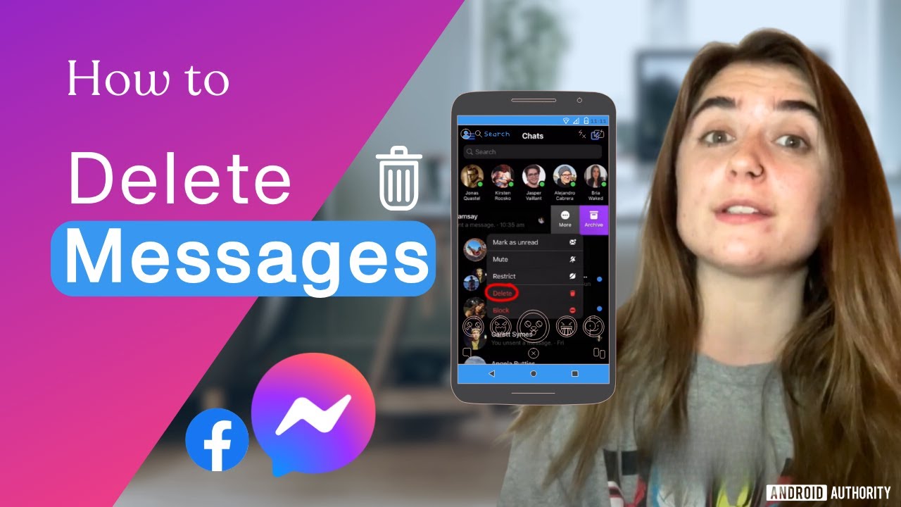 How to delete a message on Facebook