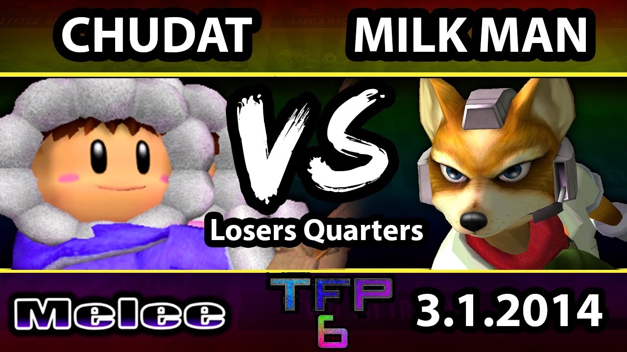 TFP6 - Chudat(Ice Climbers) Vs. MilkMan (Fox) SSBM Losers Quarters - Smash Melee