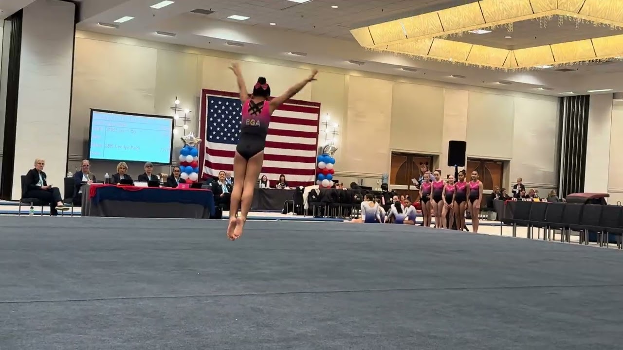 Gymnastics floor routine 