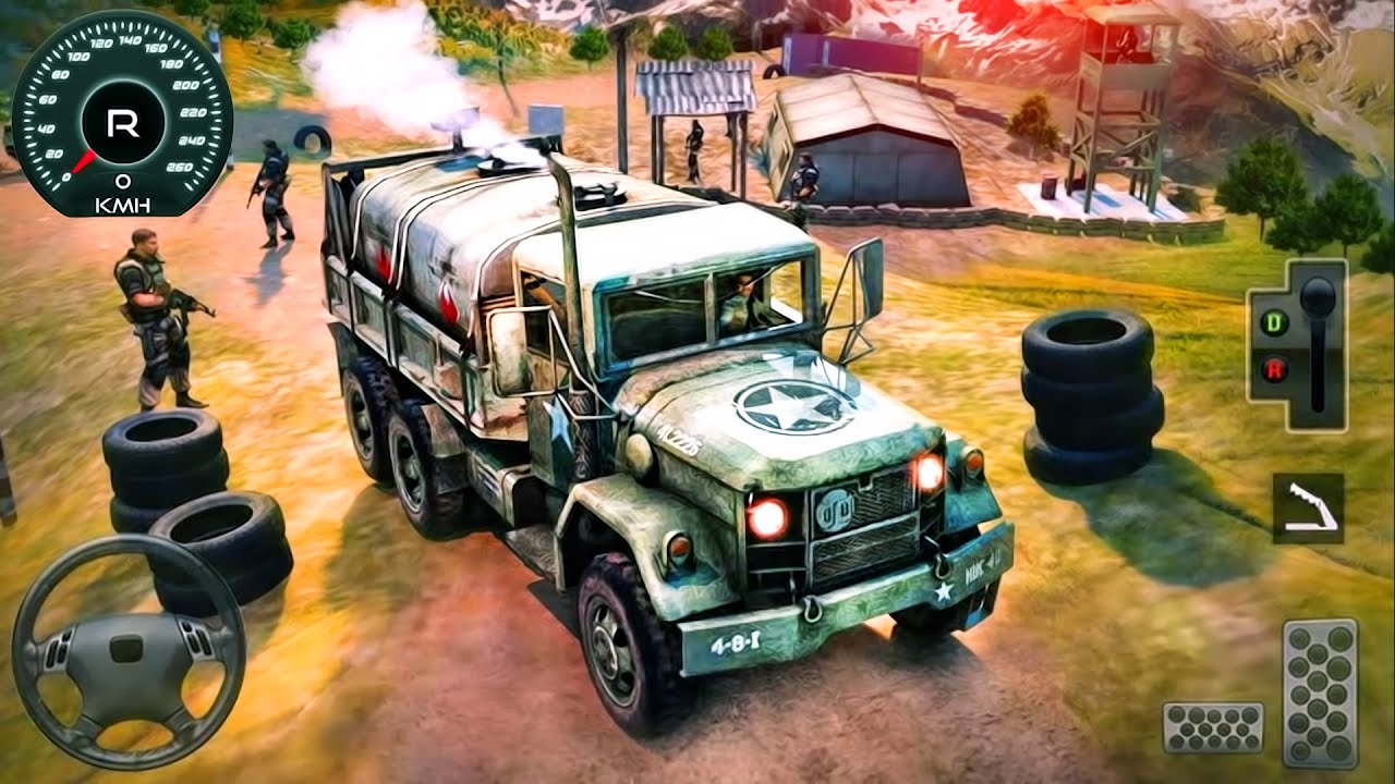 US Army Cargo Truck Simulator 3D - Vehicle Driving Mountain 3D - Android GamePlay