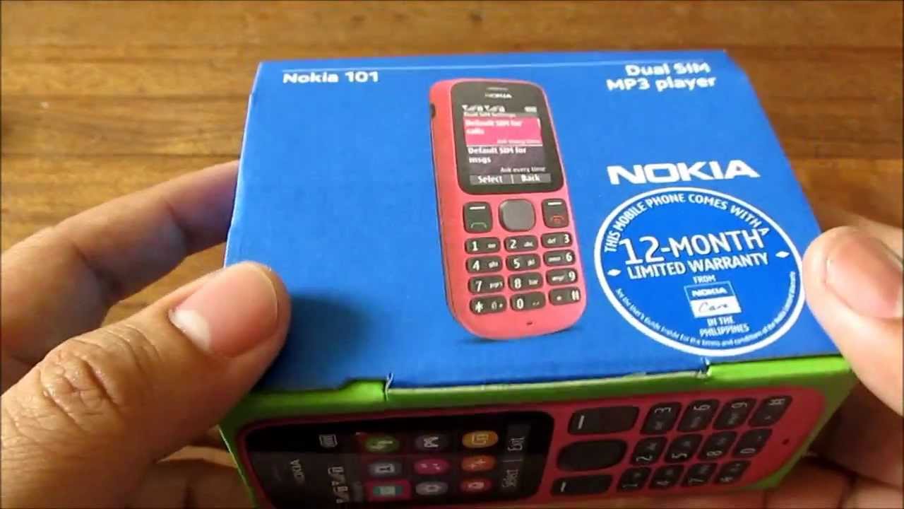 Распаковка Nokia 101 — бюджетный телефон с двумя SIM-картами, MP3-плеером и FM-радио