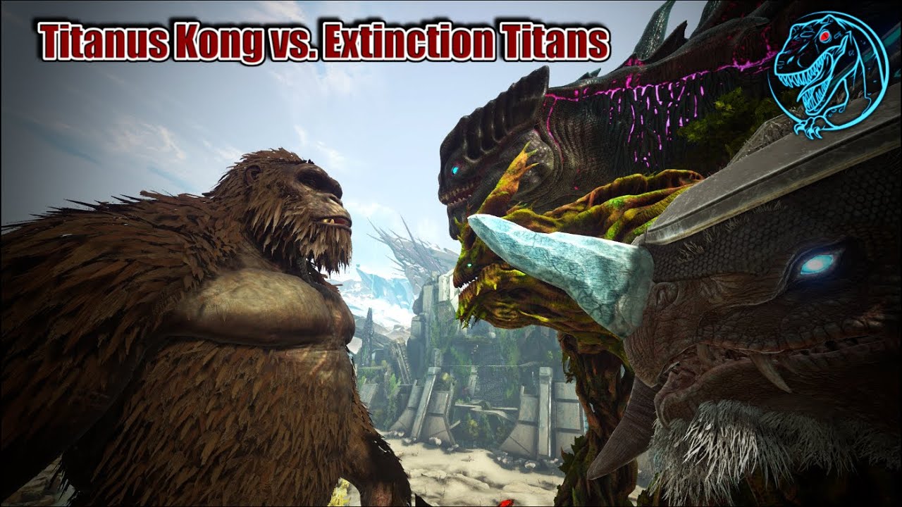 Titanus Kong vs. Extinction Titans | ARK Kaiju Battle 🦎