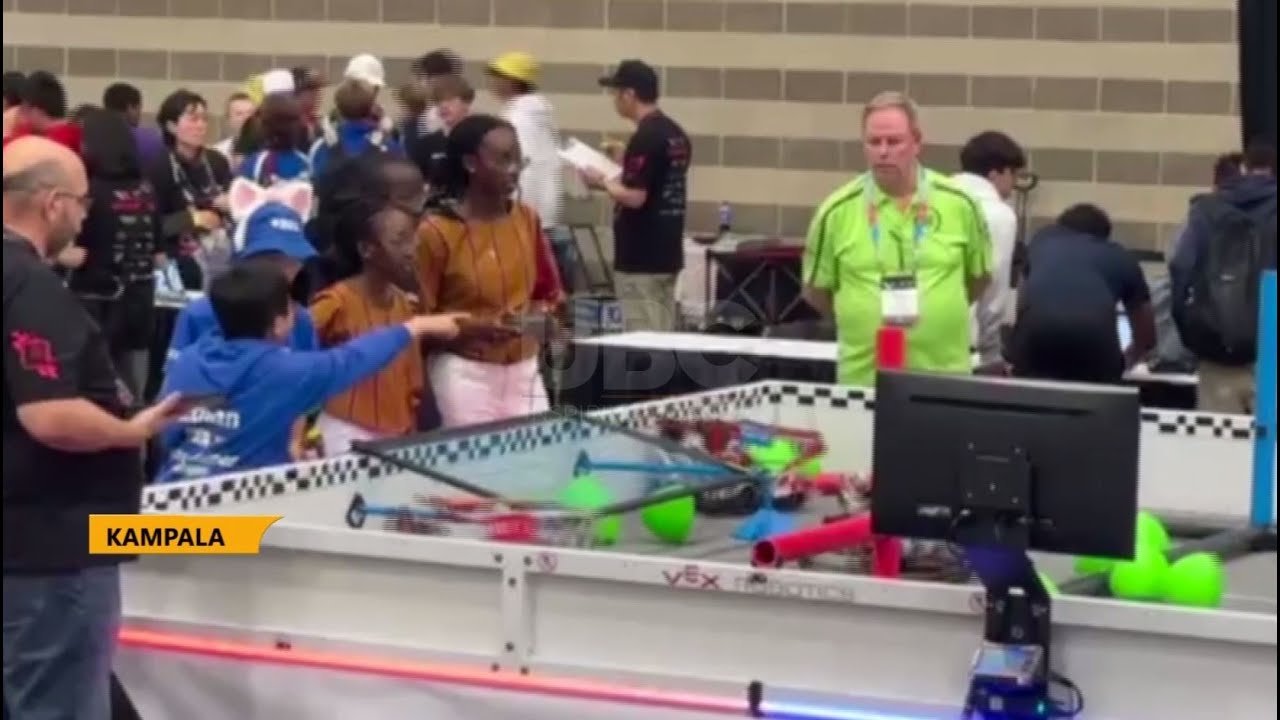 Ugandan team under young engineers won second place in vex world Robotics championship in USA