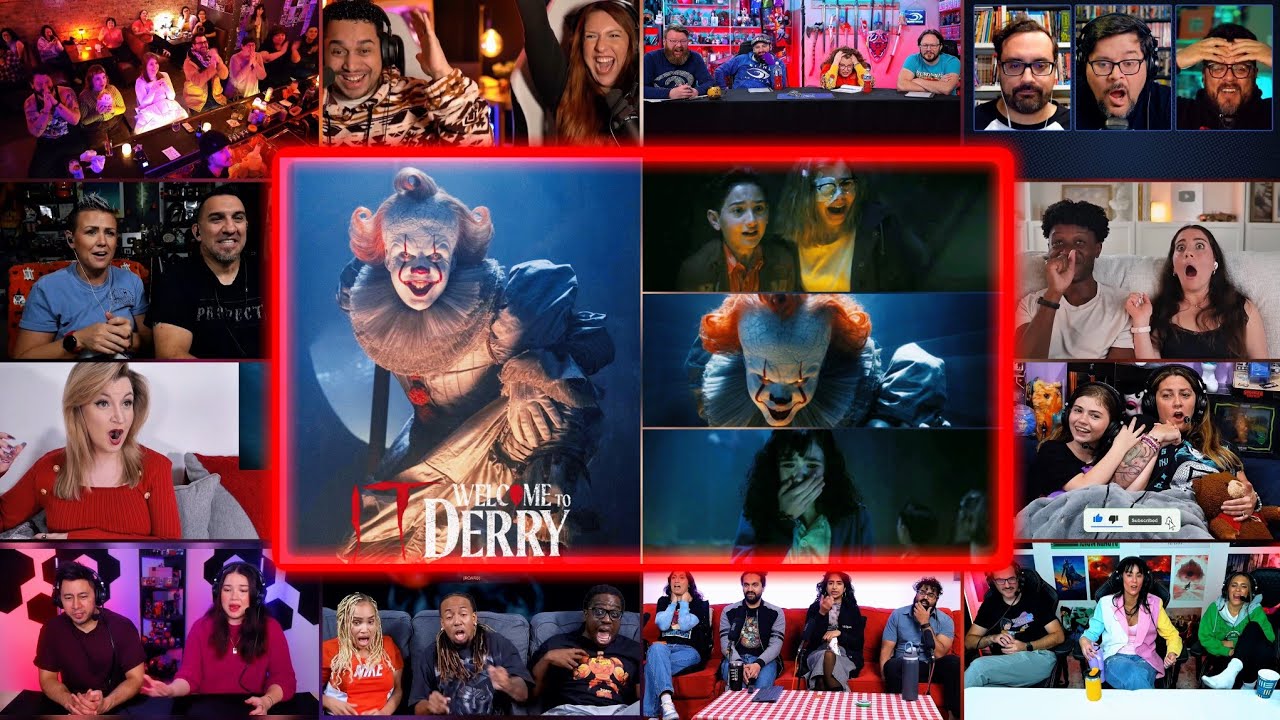 Youtubers React To PENNYWISE SHAPESHIFTS BACK FROM MATTY | It Welcome To Derry Ep 5 Reaction Mashup 