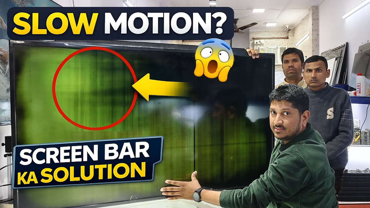 LED TV screen slow motion & bar Problem 😫 | LED TV Repair | Refix India Institute