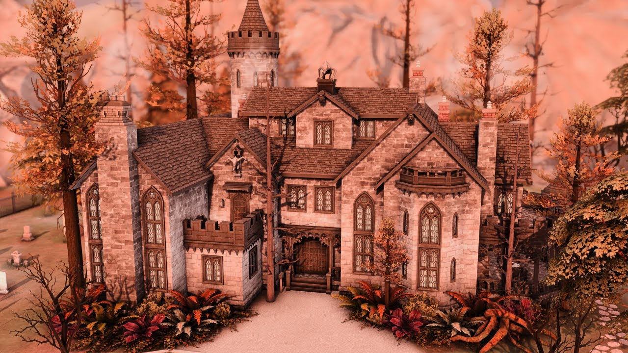 Straud Mansion 🦇🧛🏼 The Sims 4 Speed Build | No CC