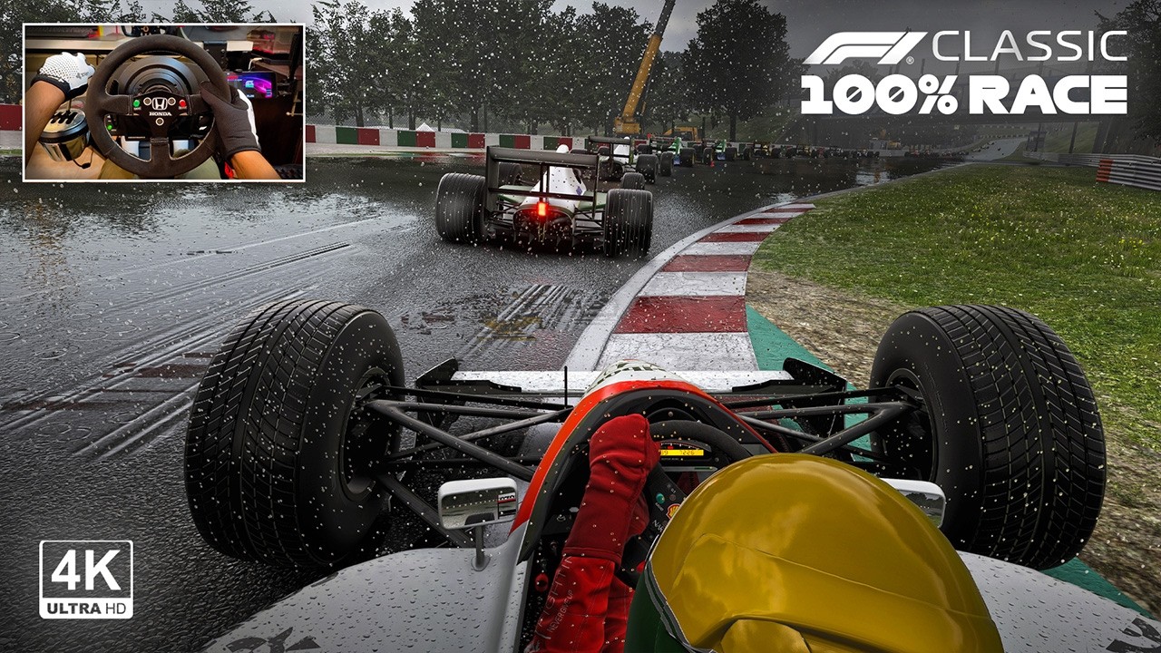 Ayrton Senna's McLaren MP4/4 Steering Wheel + Shifter Gameplay | F1Classic 1988 JapaneseGP 100% Race