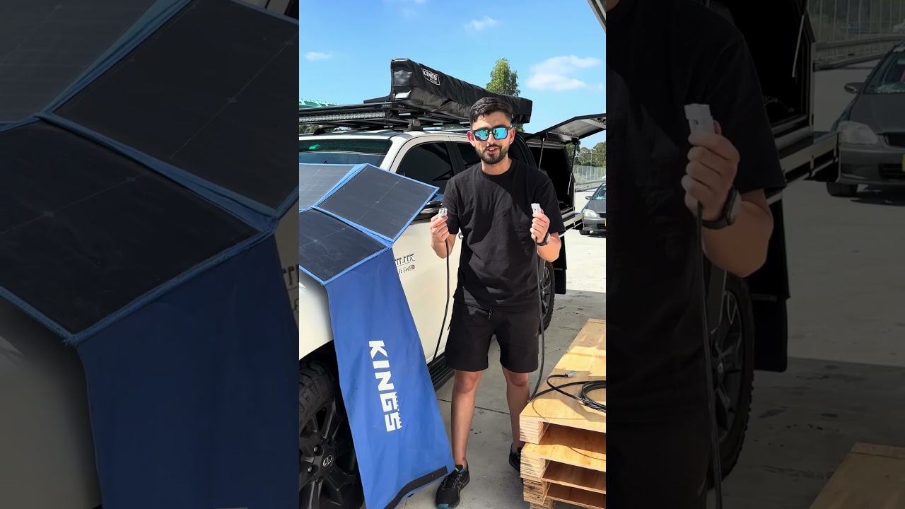How to set up an Adventure Kings 240W Solar Blanket in just 4 easy steps! ☀️ It's that simple!
