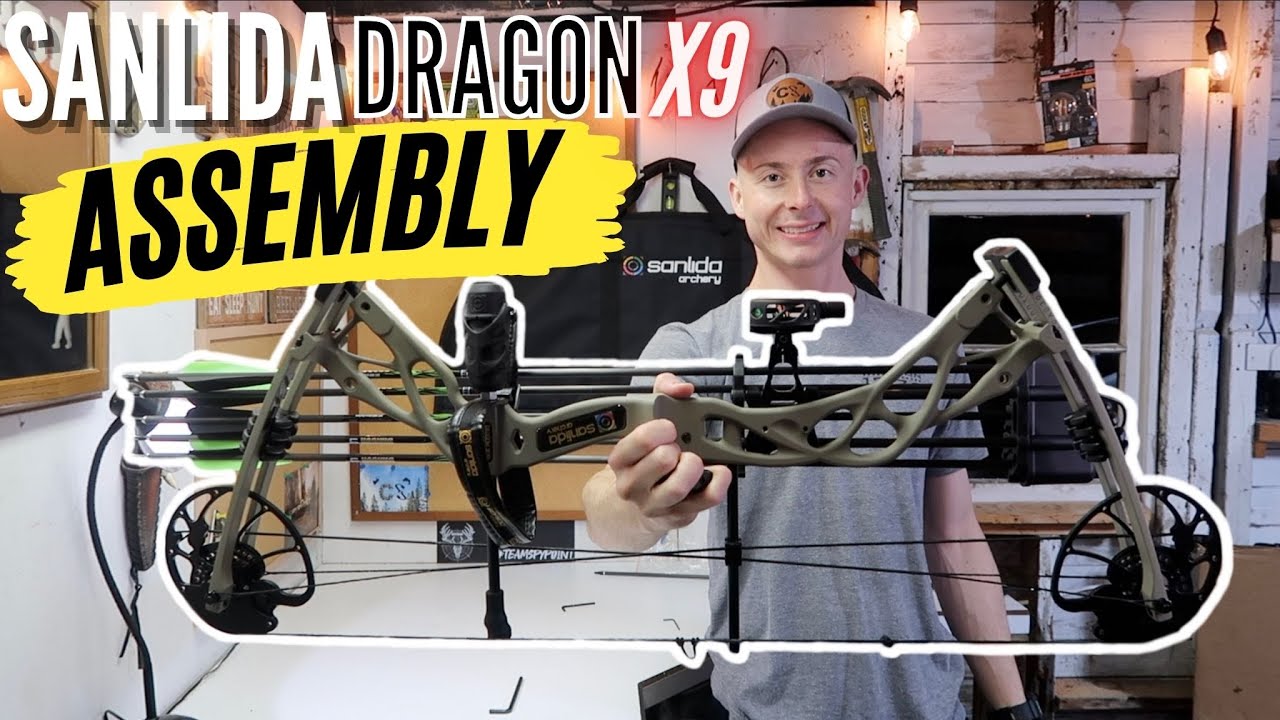 SANLIDA DRAGON X9 COMPOUND BOW UNBOXING + ASSEMBLY + SIGHTING IN (FIRST IMPRESSION)