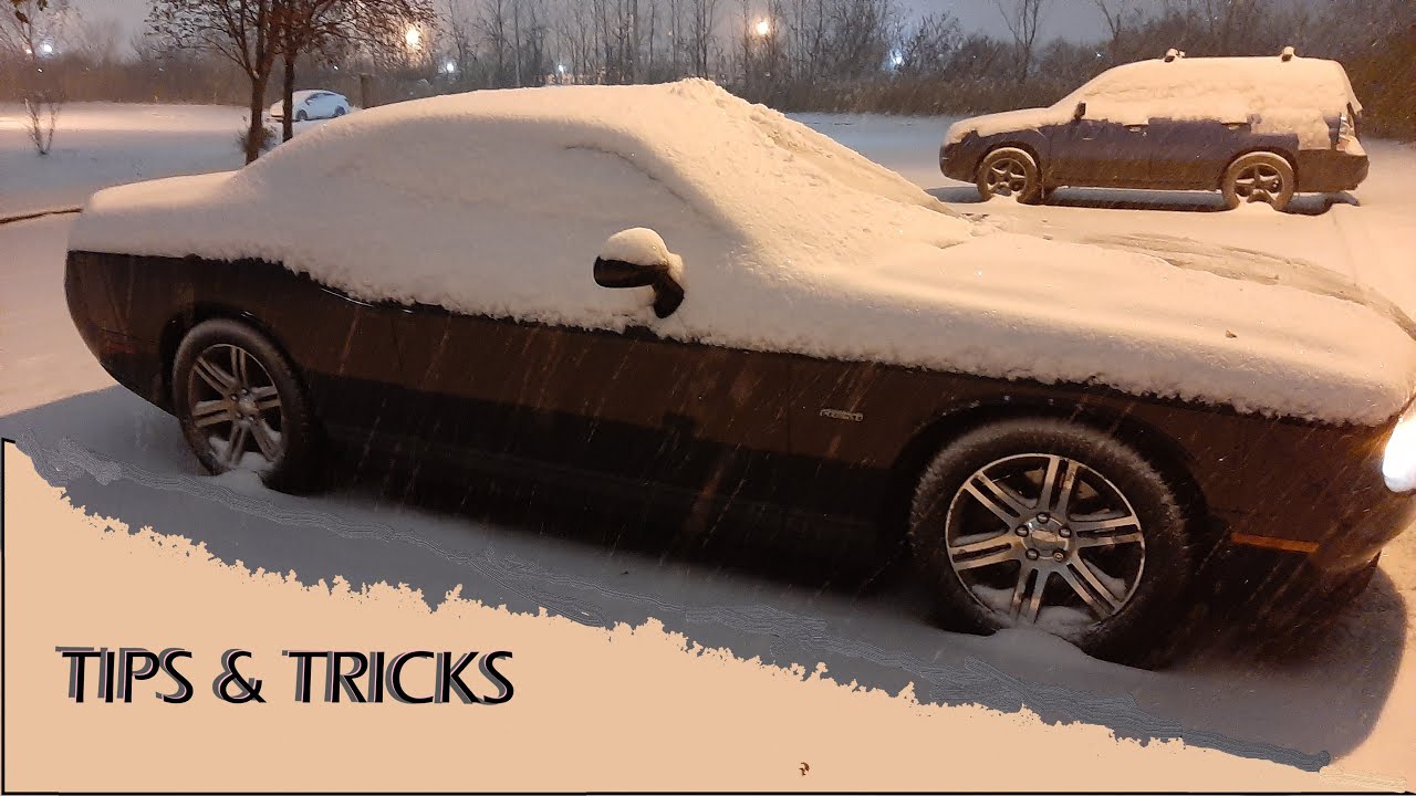 Winter BLIZZARD drive in a Dodge Challenger 🥶🌨❄