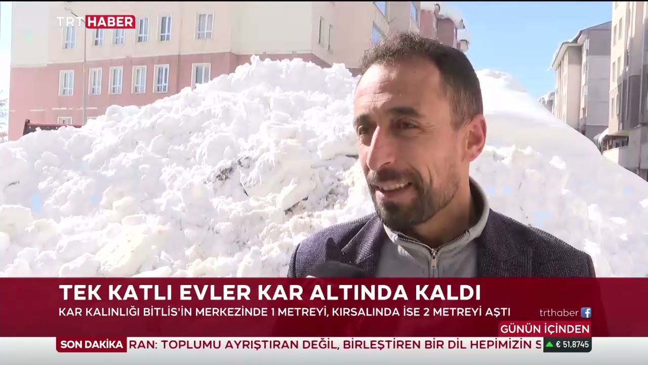 BİTLİS KAR ALTINDATRT HABER HD 27 01 2026