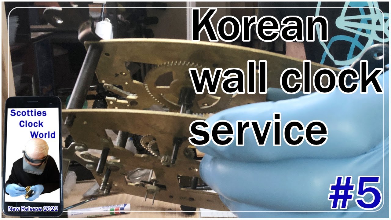 How to service a  vintage 31 Day Korean wall clock - # 5