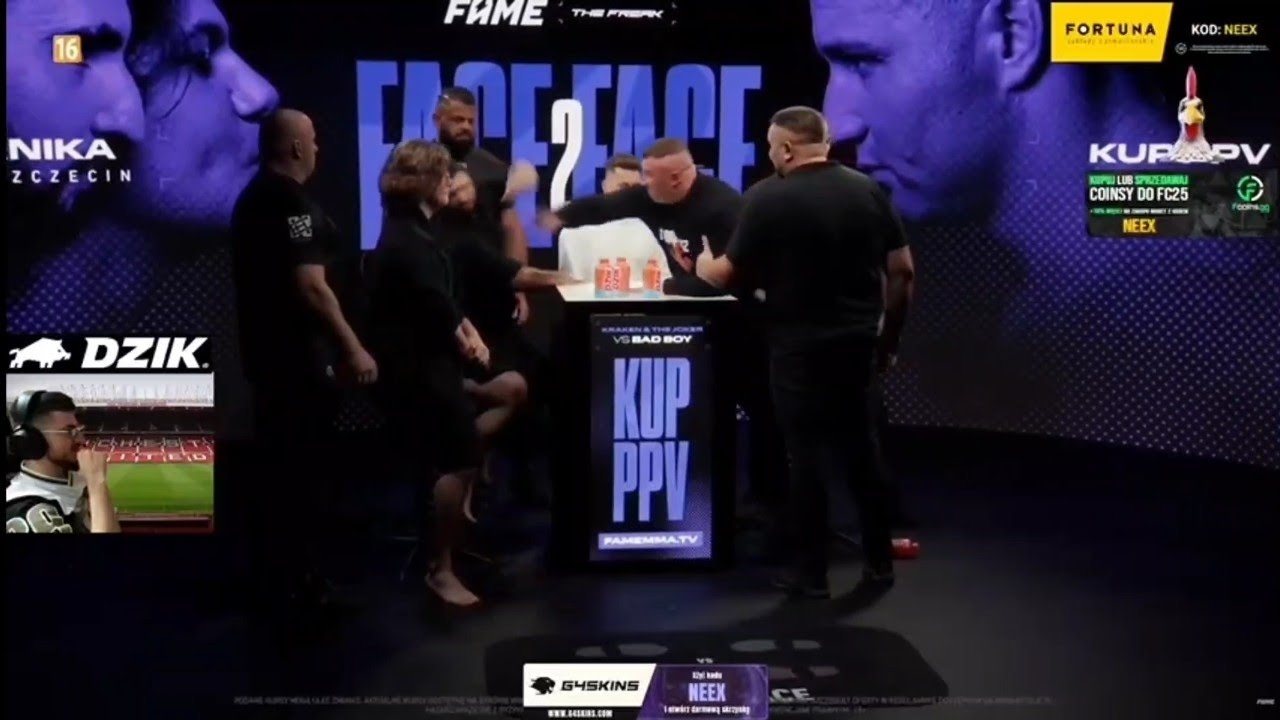 NEEX OGLĄDA FACE 2 FACE DENIS ZAŁĘCKI VS MARCOŃ I CIOS