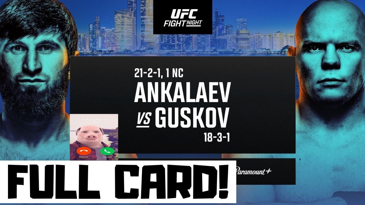 UFC Fight Night Ankalaev vs Guskov Predictions & Full Card Breakdown - UFC Abu Dhabi Betting