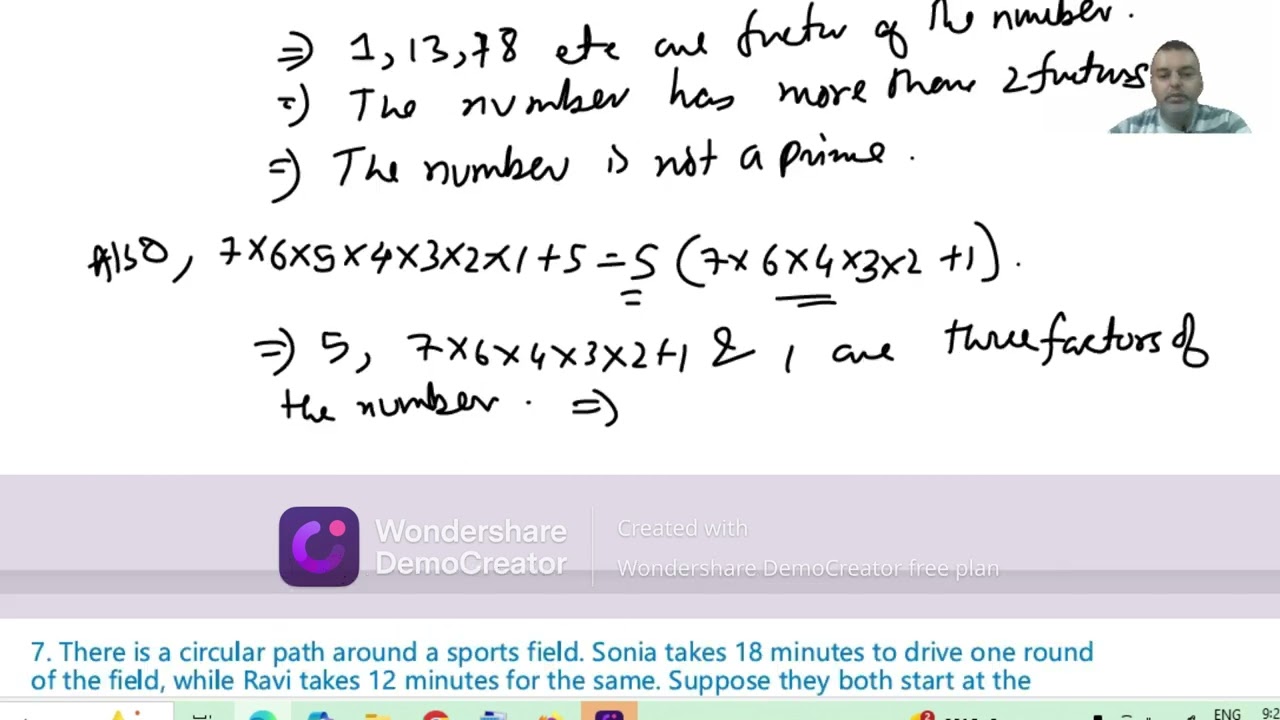 Class 10 mathematics Real Number Exercise 1.1 and 1.2