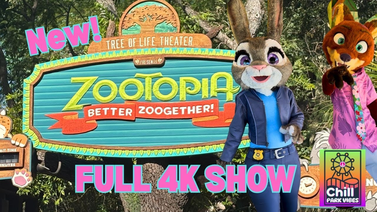 Zootopia: Better Zoogether! FULL SHOW 4K (Animal Kingdom)