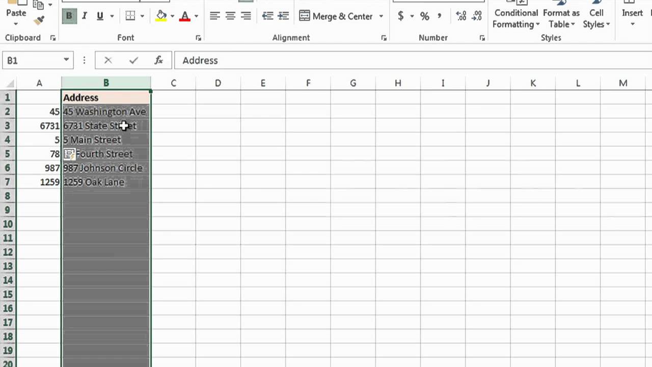 Как разделить число и почтовый адрес в Excel: советы по MS Excel