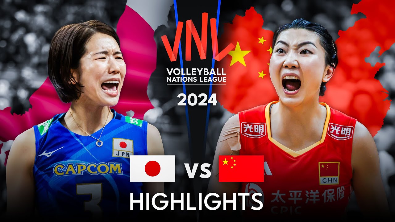 🇯🇵 JAPAN vs CHINA 🇨🇳 | Highlights | Women's VNL 2024