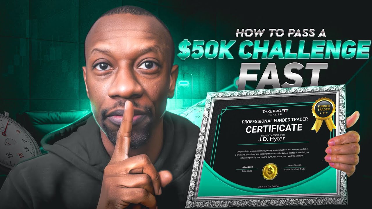 Pass a 50k Take Profit Trader Prop Firm Challenge in 2 days with this ATM Strategy