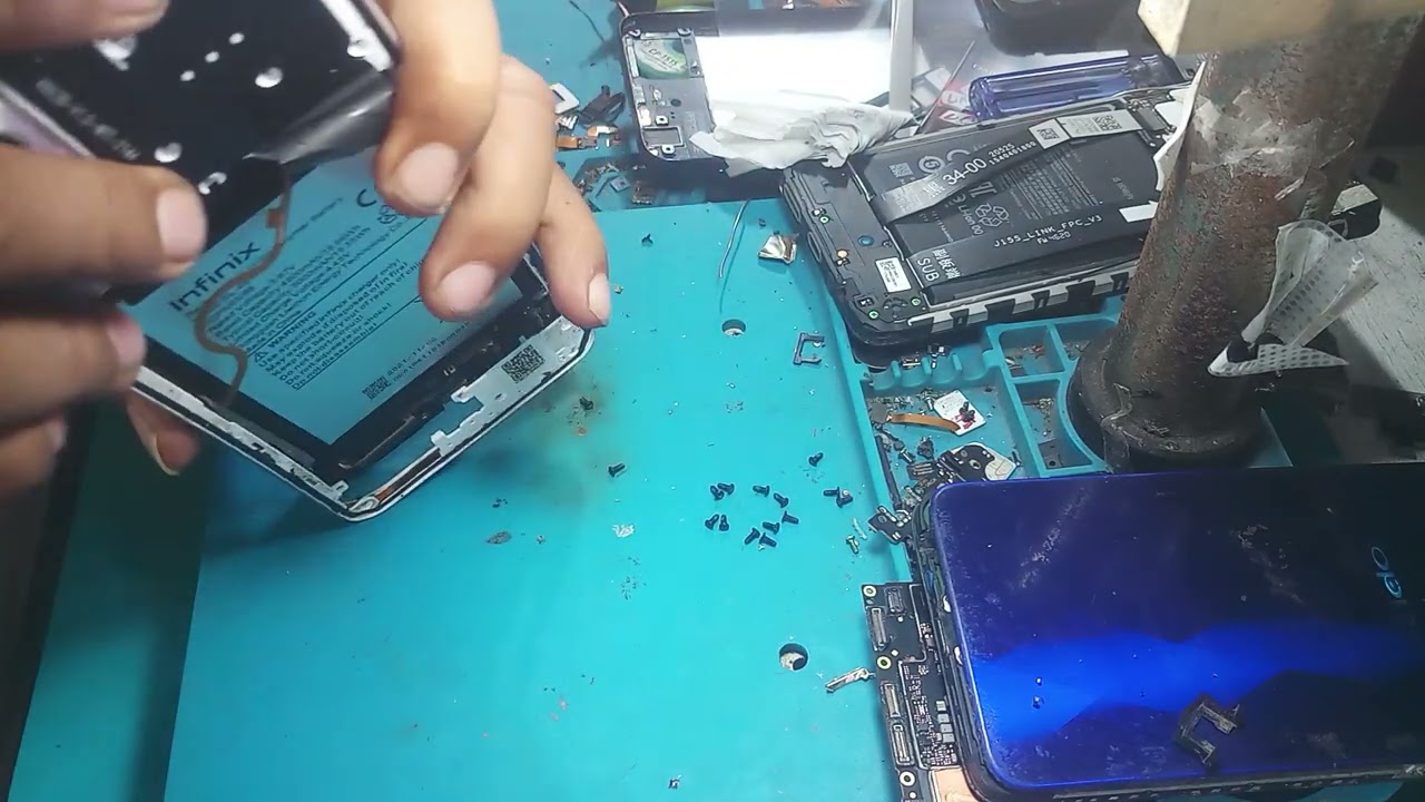 cara buka dan cara ganti lcd infinix note 11