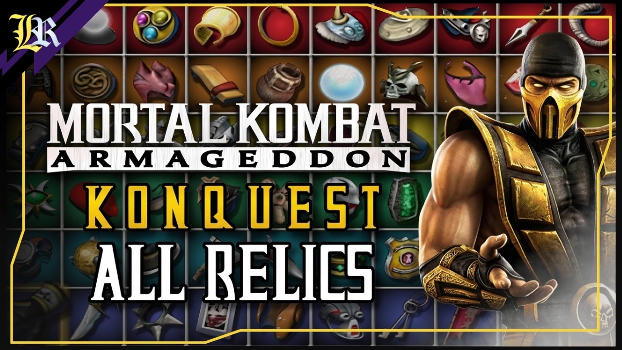 TODAS as RELÍQUIAS do Modo Konquest | Mortal Kombat Armageddon