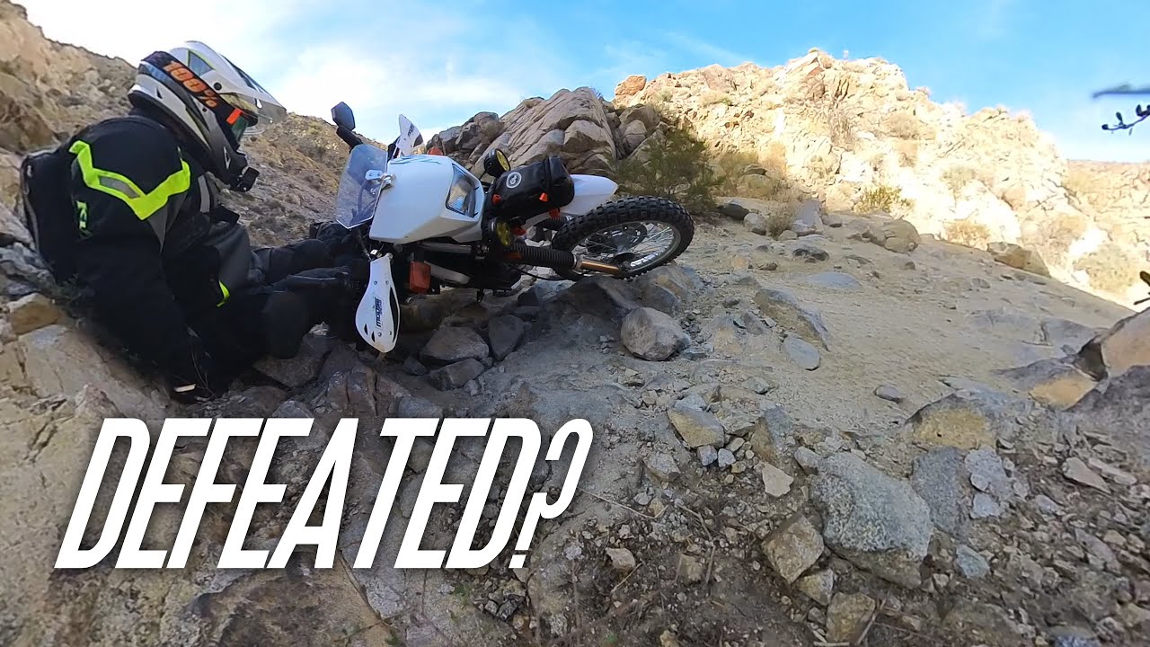 Solo Joshua Tree National Park Moto Camping Suzuki DR650