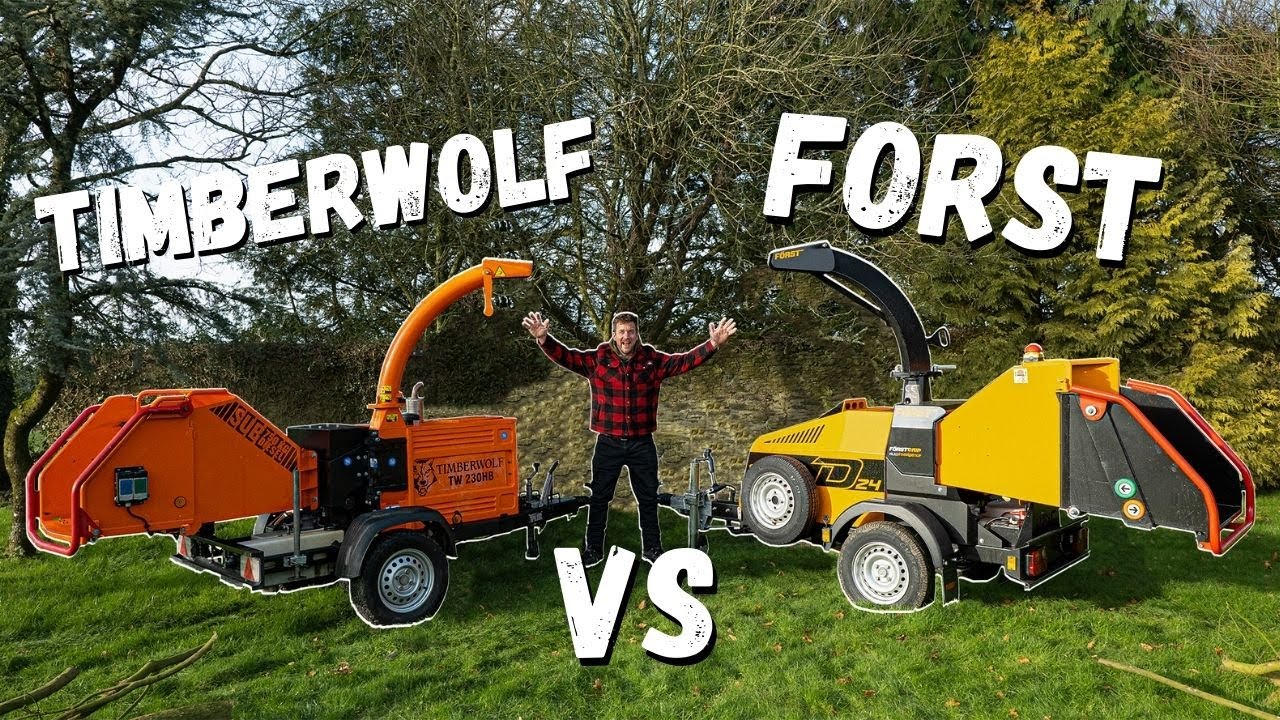 Timberwolf против Forst Chippers #лесоруб #дробилка #работасдеревом