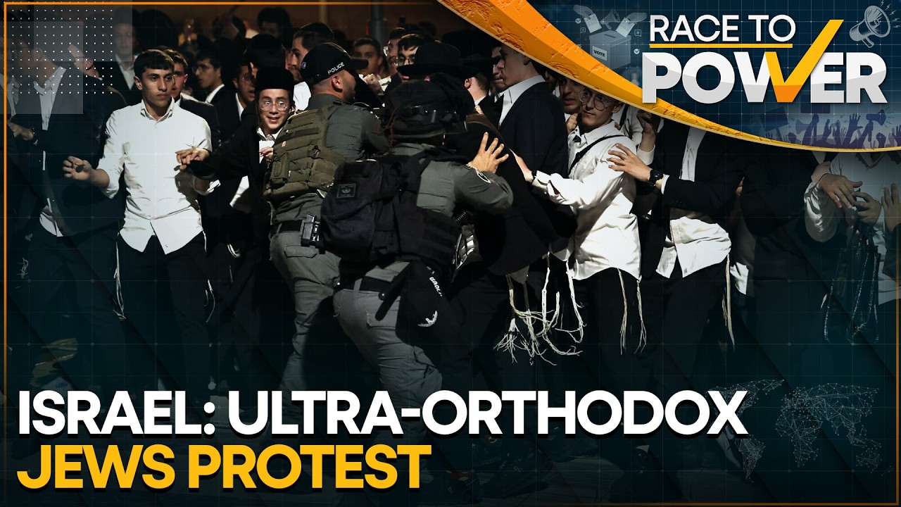 Israel&rsquo;s Ultra-Orthodox Jews Protest Against Mandatory Military Service | WION Race To Power