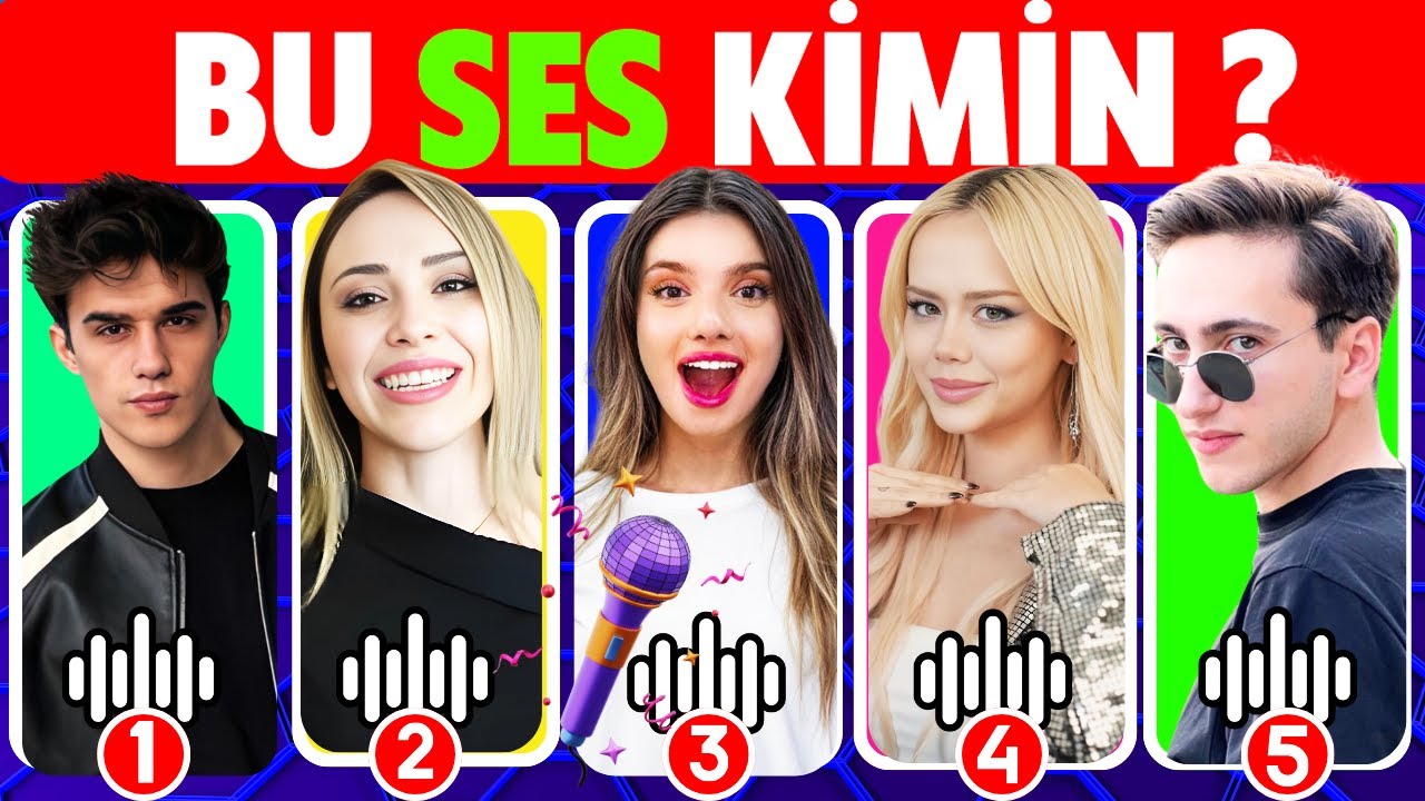 Ses Bulmaca 🎤🔥 Youtuberlar'ı Seslerinden Tahmin Et 📣  Sesi Tahmin Et