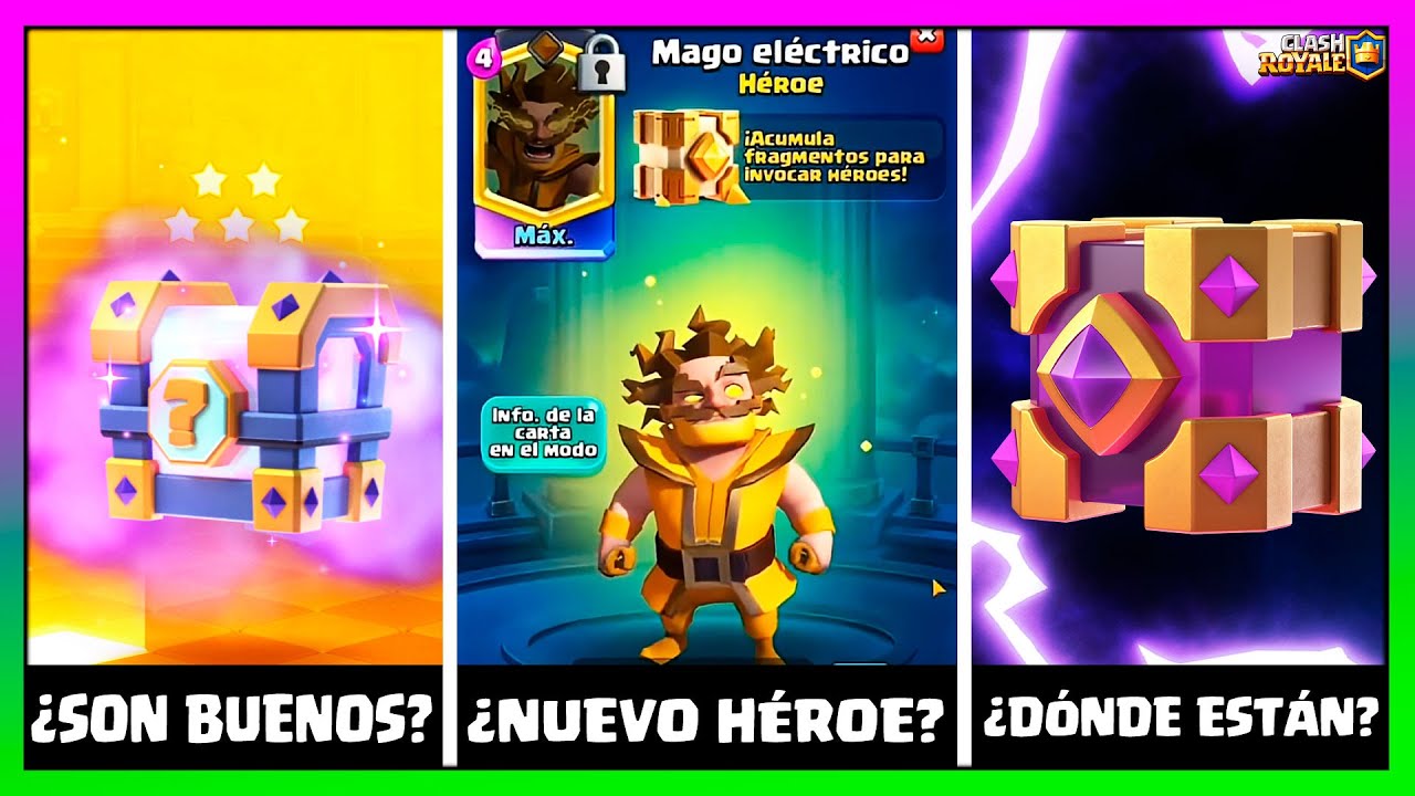 MAGO ELÉCTRICO HÉROE⁉️ ¿Son Buenos los Cofres de Nivel 16 🤔 Noticias Clash Royale