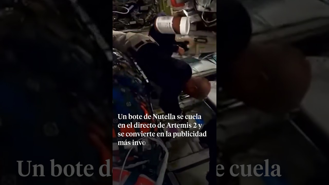 Un bote de Nutella se cuela en el directo de Artemis 2
