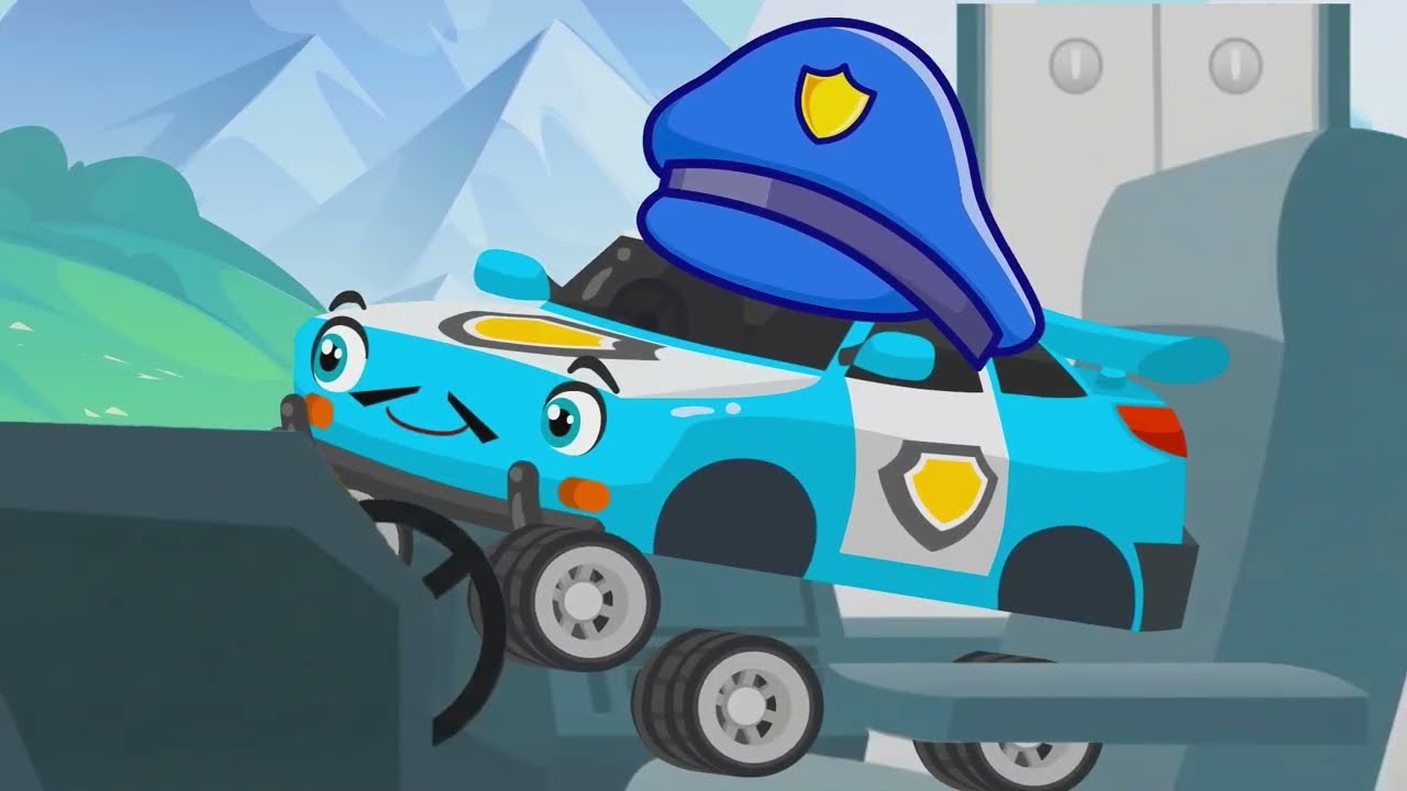 Train Trouble! Superhero Rescue Team Saves the Day! 🚂💪 | Funny Vehicles Animation