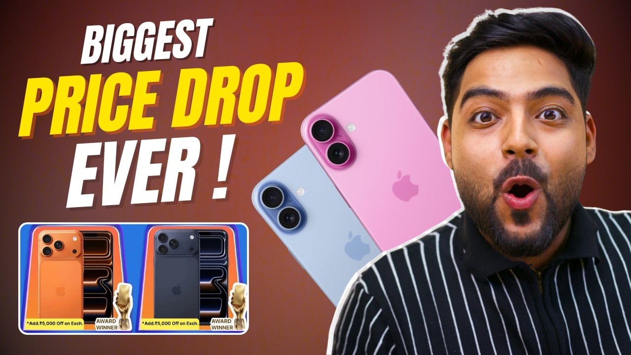 Biggest price drop on iPhone 17 Pro, iPhone 17, iPhone 16 & iPhone 15 🔥 | Amazon & Flipkart SALE 😍