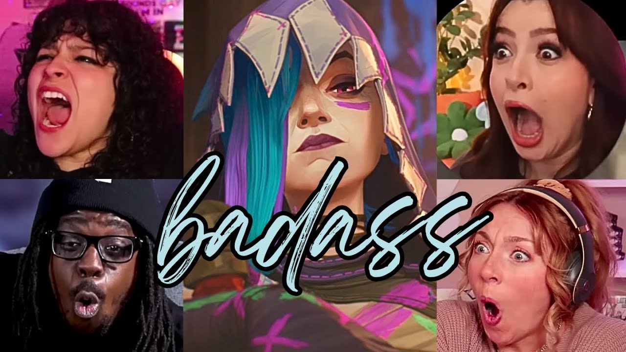 jinx x ekko on hot air balloon & zaun attack best reactions (arcane s2 ep9)
