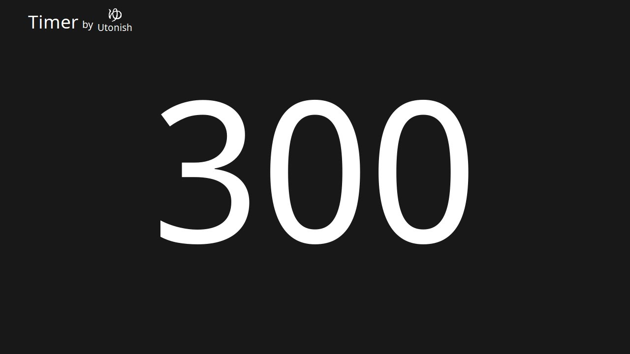 300 Second Countup Timer