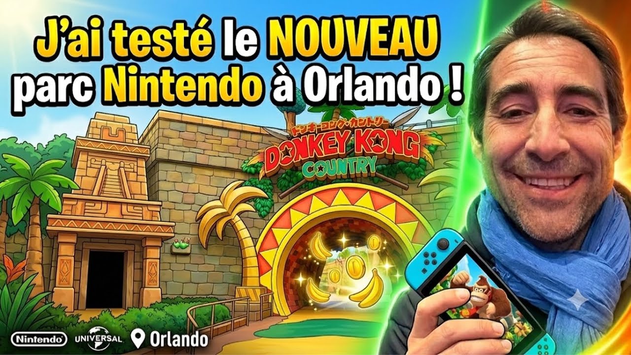 🍌🎮 J’ai testé le NOUVEAU parc Nintendo à Orlando ! 🇺🇸