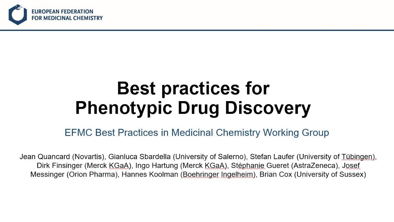 Phenotypic Drug Discovery - Webinar (Part One)