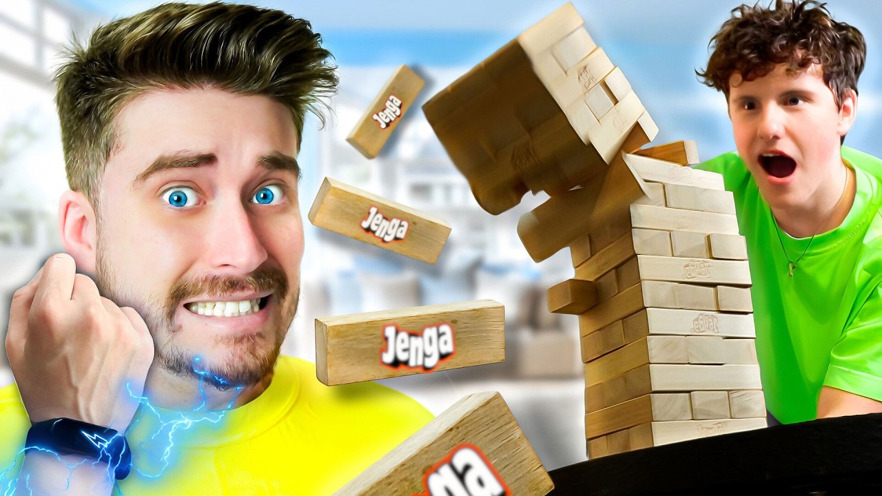 On a jouer au jenga ÉLECTRIQUE le plus FOU au monde ! (Avec Farcantia)