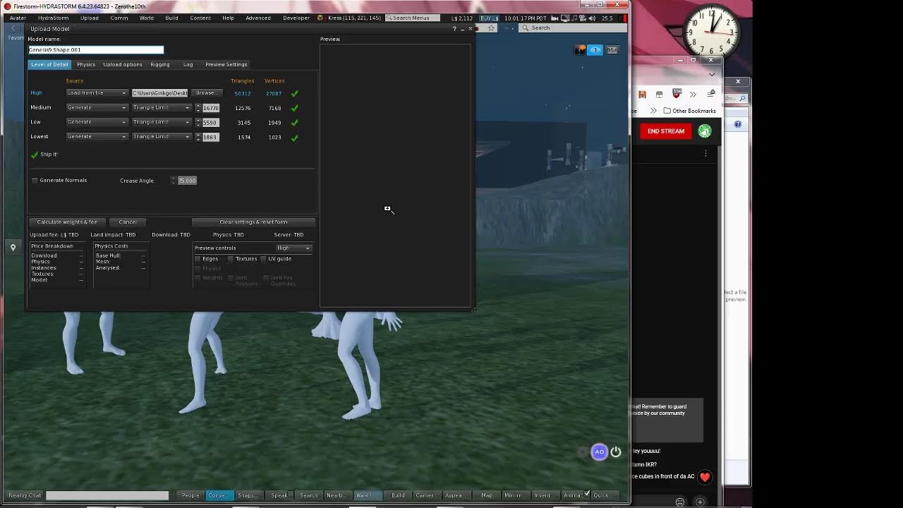How to  convert DAZ to Second life, Instantly! Now with sound!