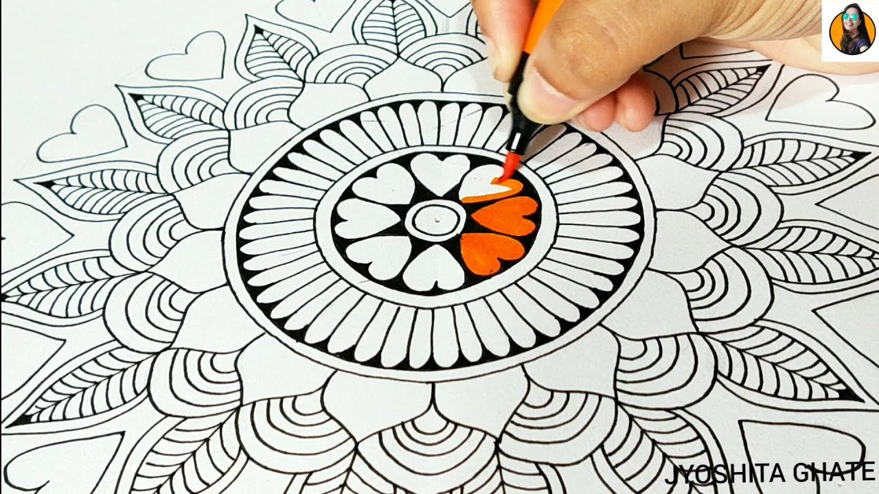 How To Draw Mandala Step By Step| Most Satisfying Art Compilation| Mandala art| Jyoshita Ghate|