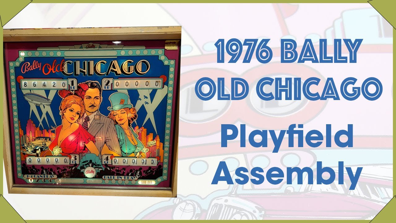 1976 Bally Pinball Old Chicago Playfield Assembly Pinball Repair #bally #oldchicago #retro