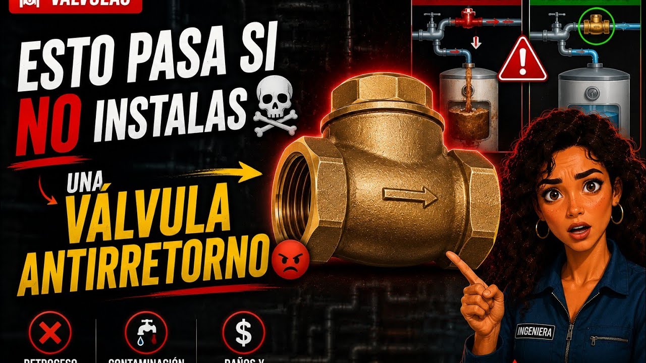 🚨Esto pasa si NO instalas ☠️una VÁLVULA ANTIRRETORNO.😡