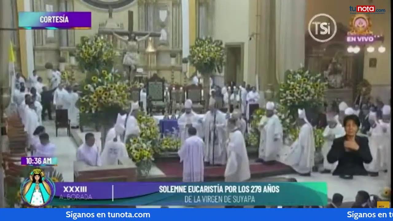Eucaristía por 279 aniversario del hallazgo de la Virgen de Suyapa
