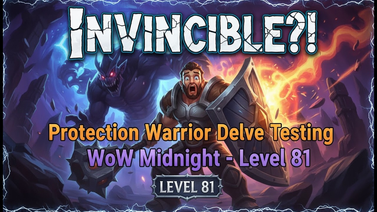 INVINCIBLE?! Protection Warrior Delve Testing - WoW Midnight - Level 81