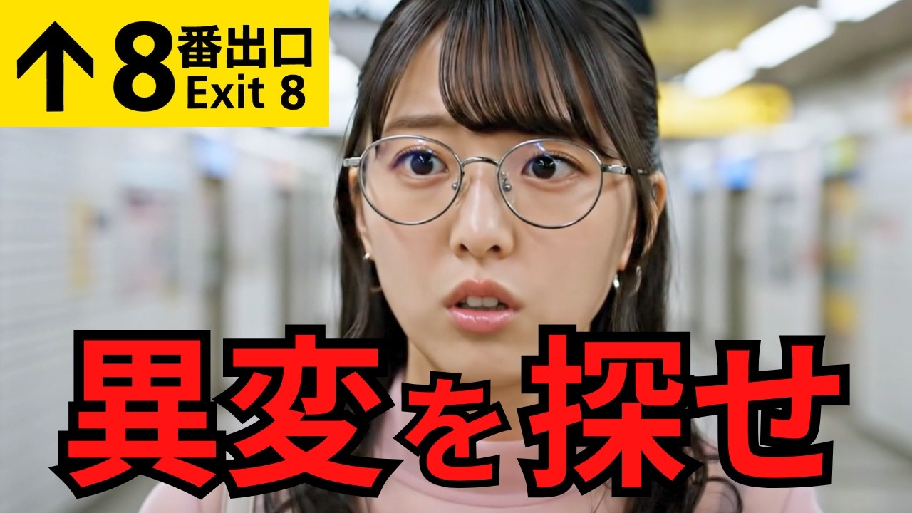 8番出口に迷い込んだAI女子 #笑える #ホラーコメディ #コントチャンネル #ai #怖い話 #シュール #ネタ動画 #コント #都市伝説 #aiが考えた #21時のai #aiの奇妙な物語
