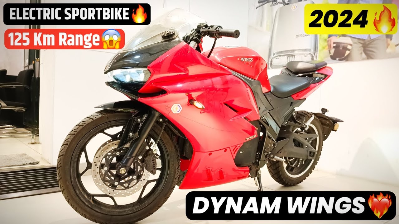 2024 New Dynam Wings Electric Sportbike❤️‍🔥 | 125 Km Range😱 | Detailed Review🔥