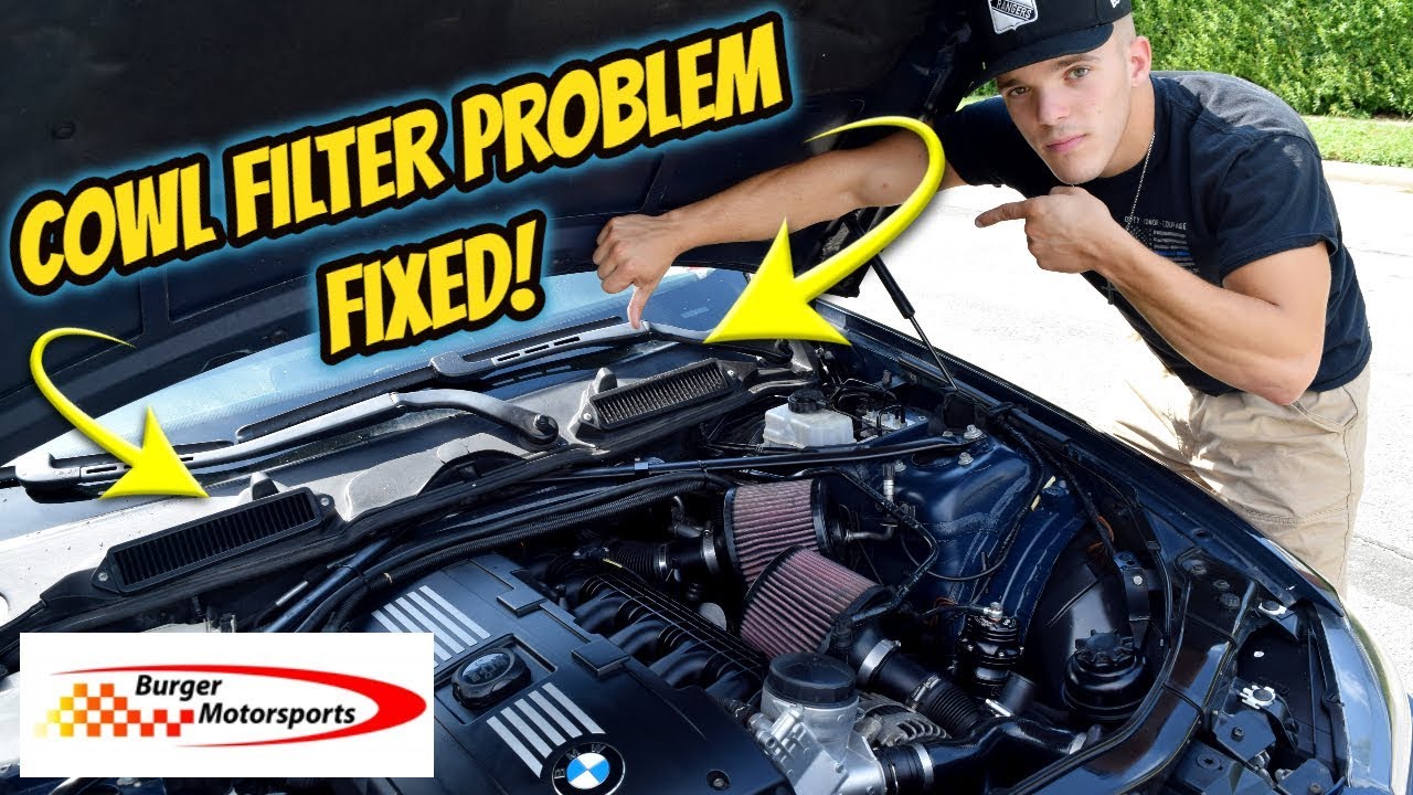 Burger Motorsports Cowl Filter Problem FIXED!